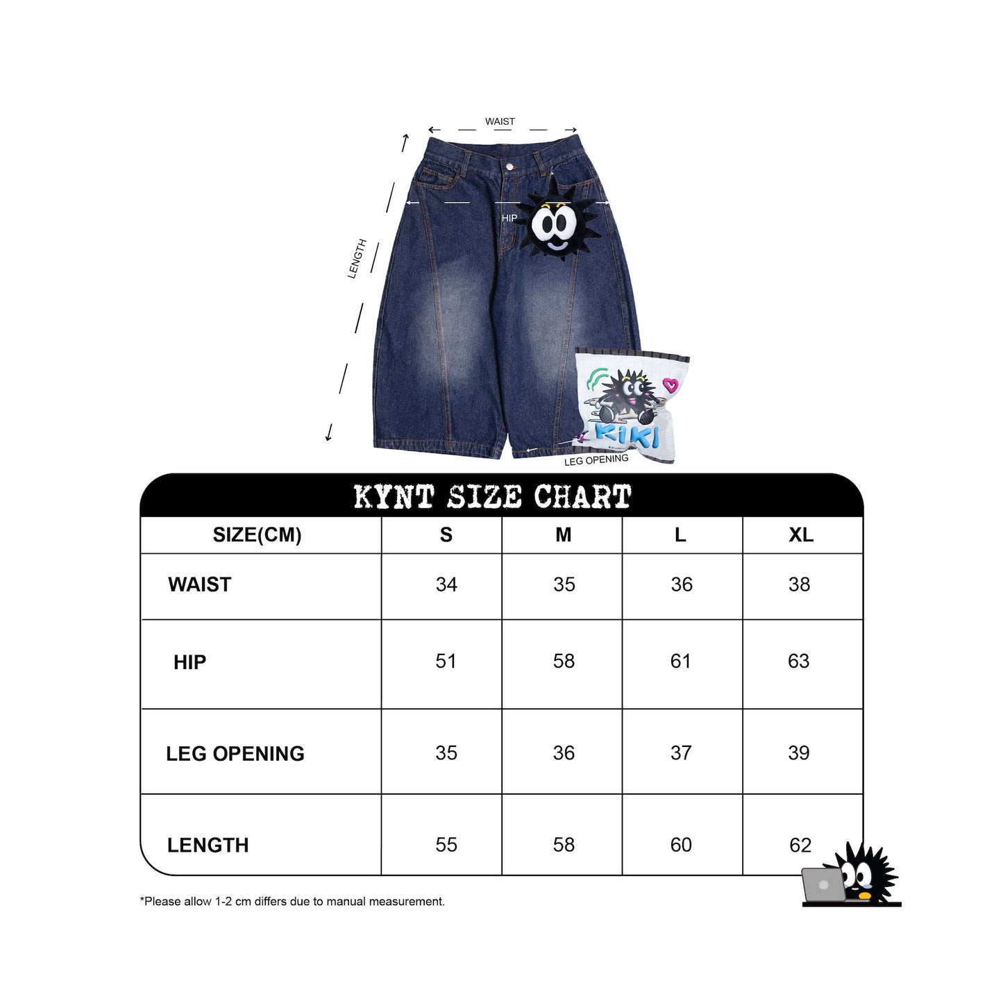 KEYNOTE | Workaholic Overtime Denim Jorts Blue