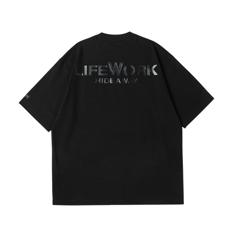 LifeWork | Small Dog Embroidery S/S T-Shirt Black