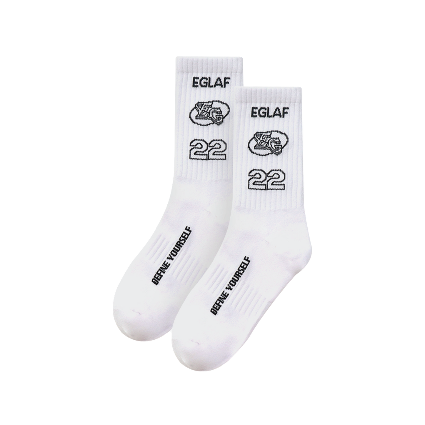 EGLAF | Sculpta White Socks Long - SWAGANZ