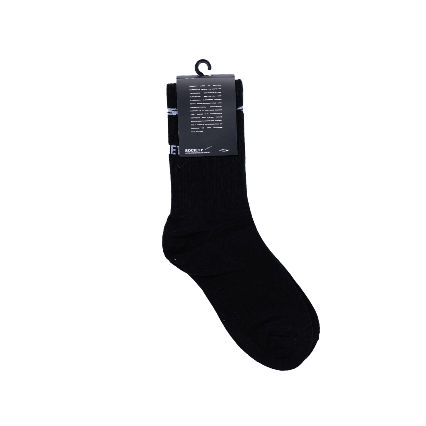 Society | Logo Socks Black - SWAGANZ