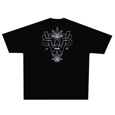 Stoned WBB | Genetic Logo Tee Black