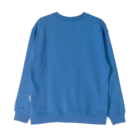 FIER DE MOI | Big Logo Long Sleeve Sweatshirt Blue