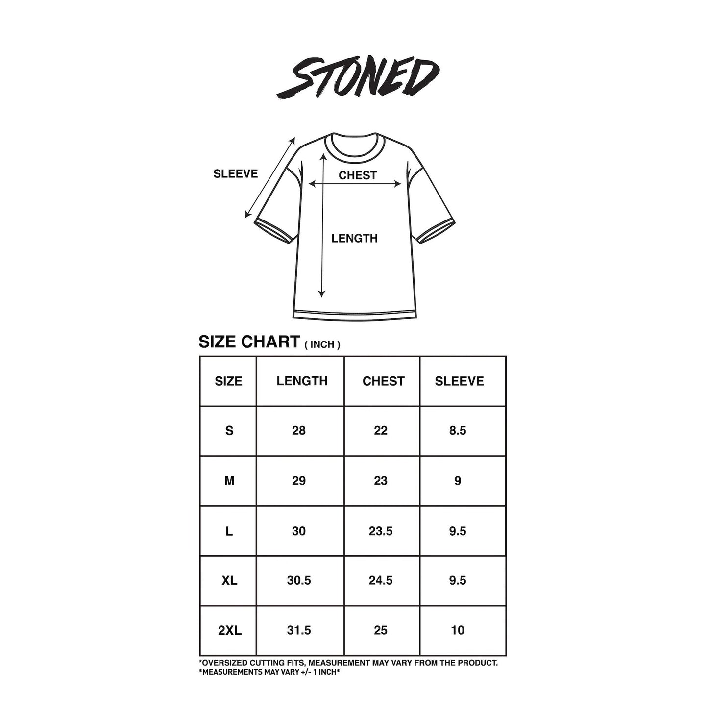 Stoned Blessed 25:Shattered Tee Black