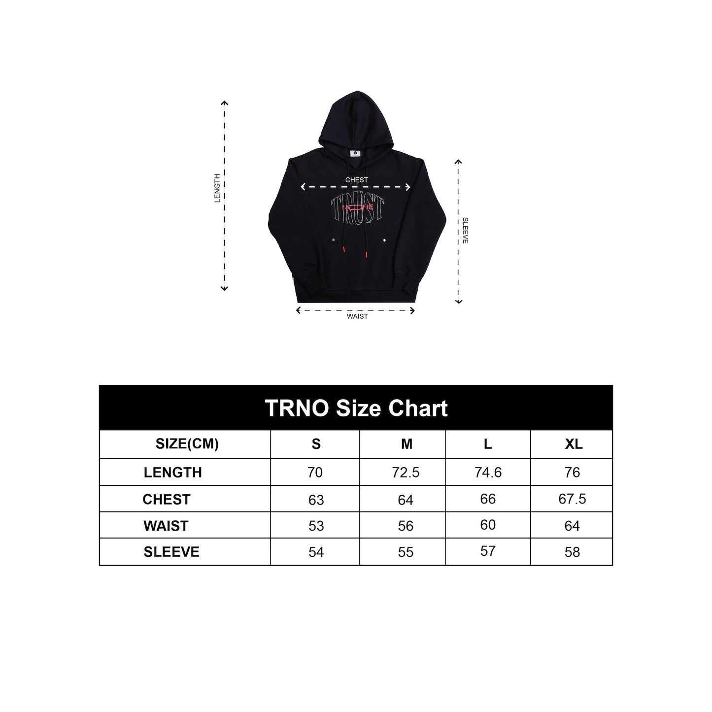 TRNO | Signature Hoodie Black