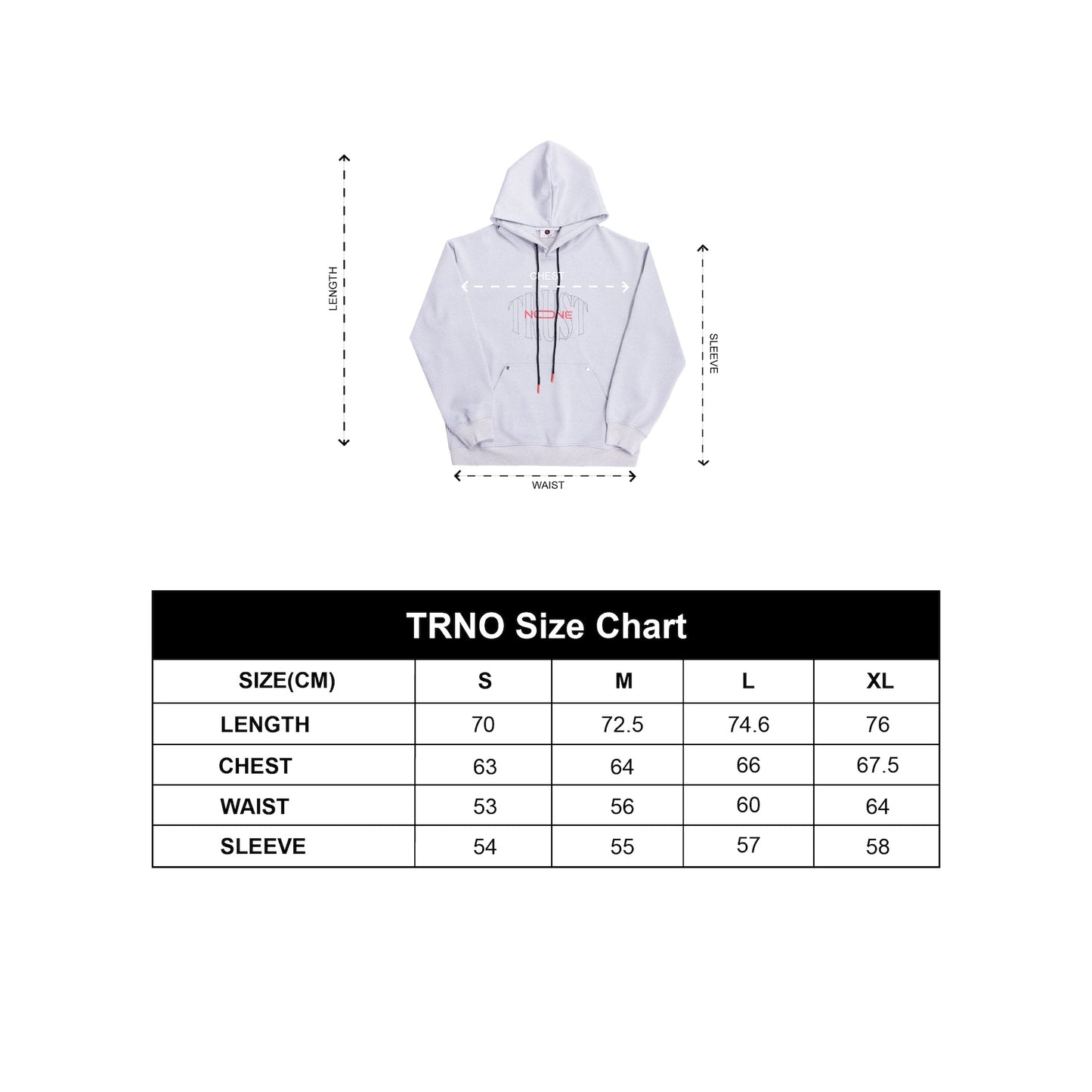 TRNO | Signature Hoodie Grey