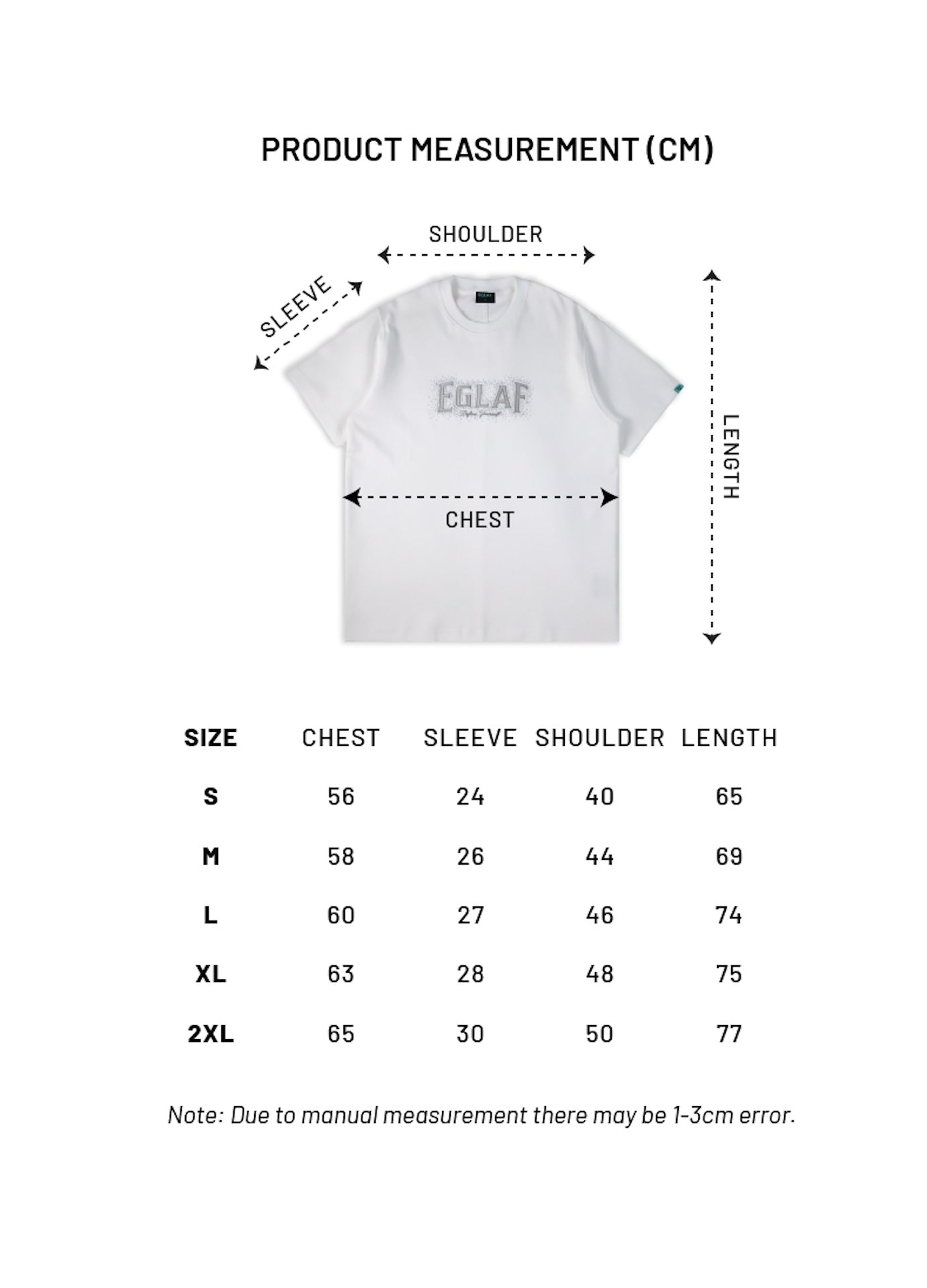 EGLAF | Radial Burst Tee White