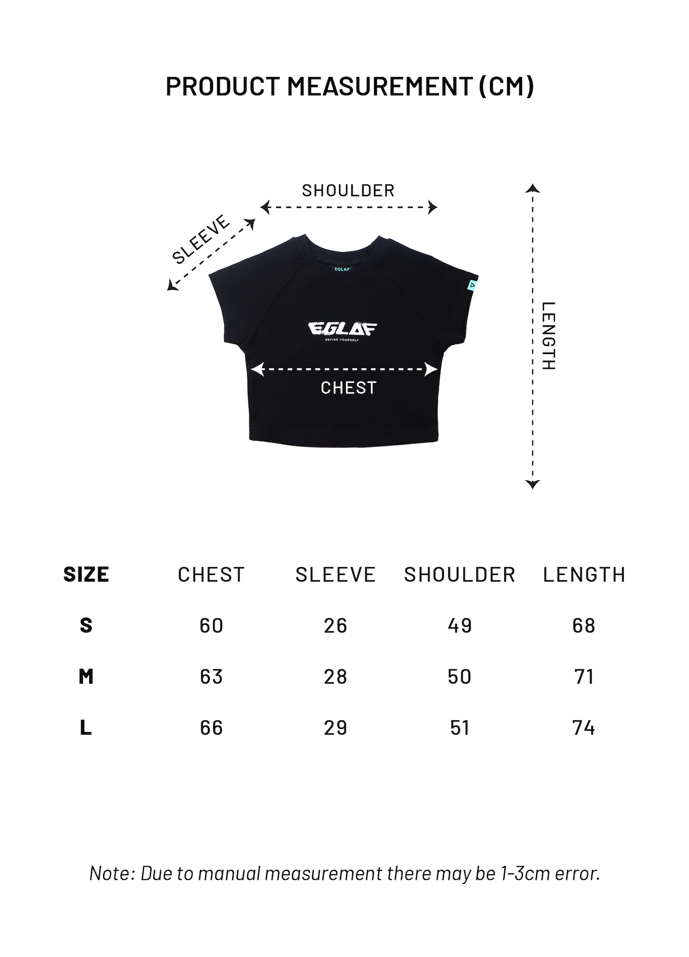 EGLAF | Basic Logo Crop Top Black