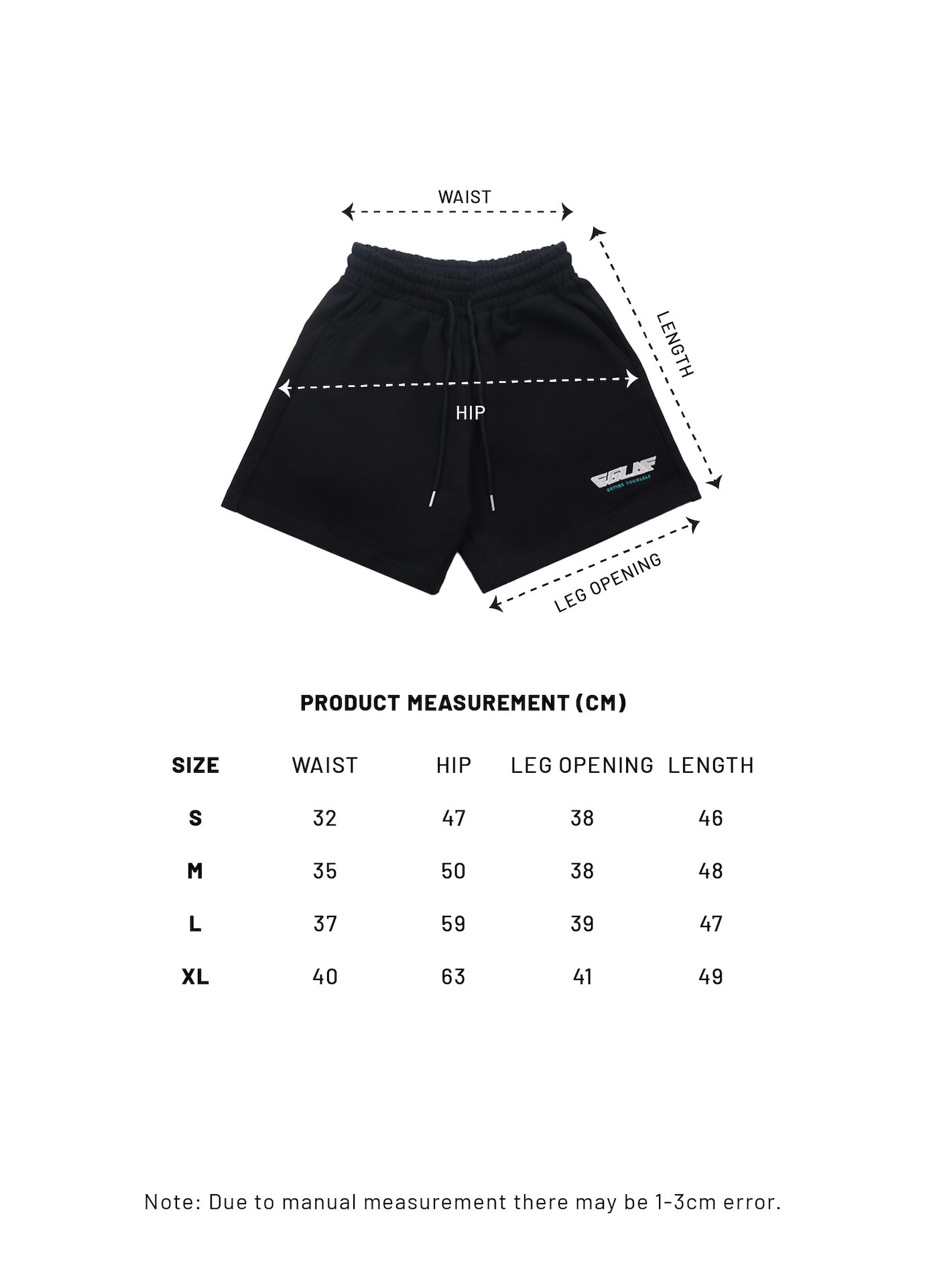 EGLAF | Basic Casual Shorts Black