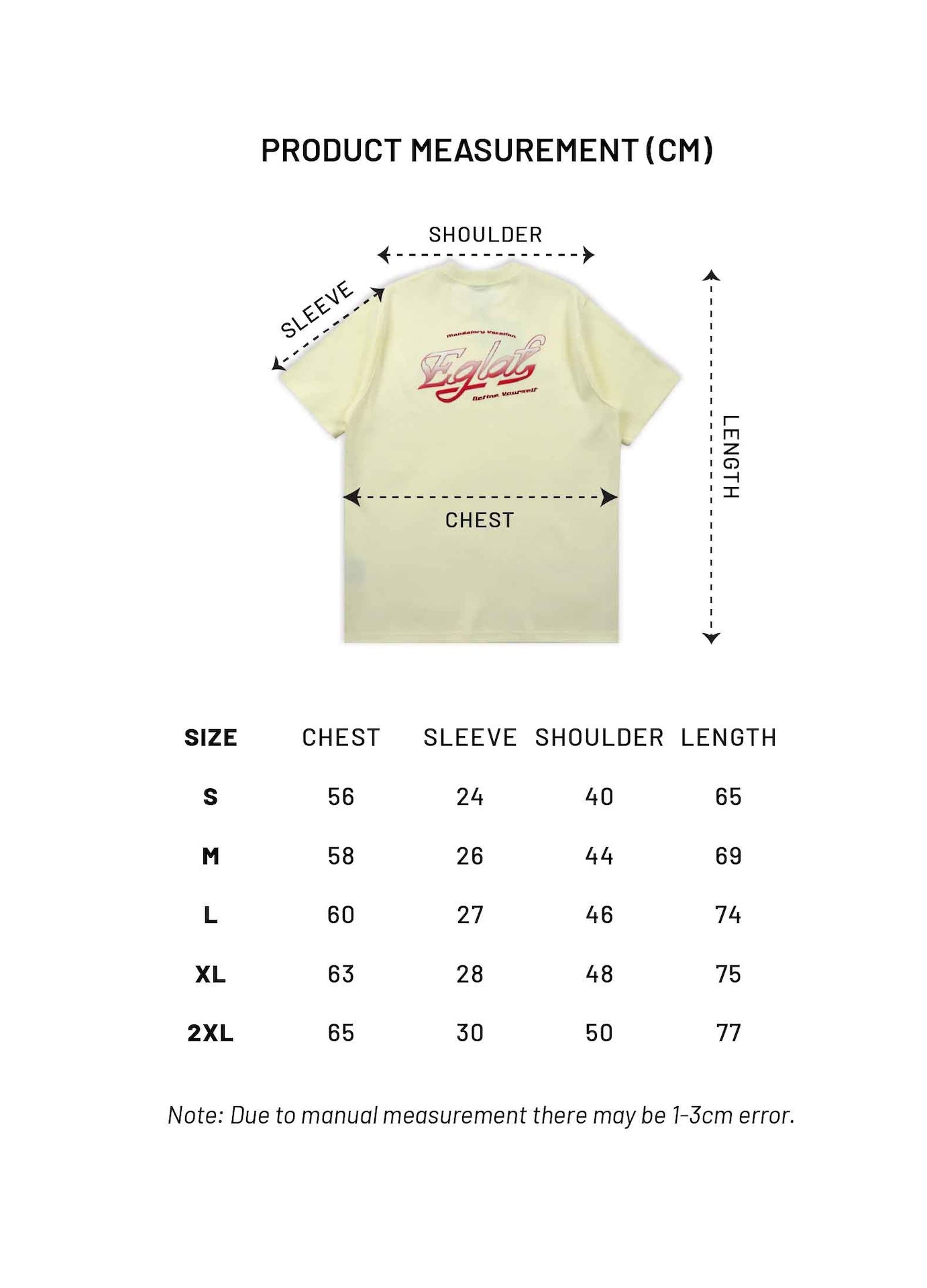 EGLAF | MV Gradient Logo Tee Yellow