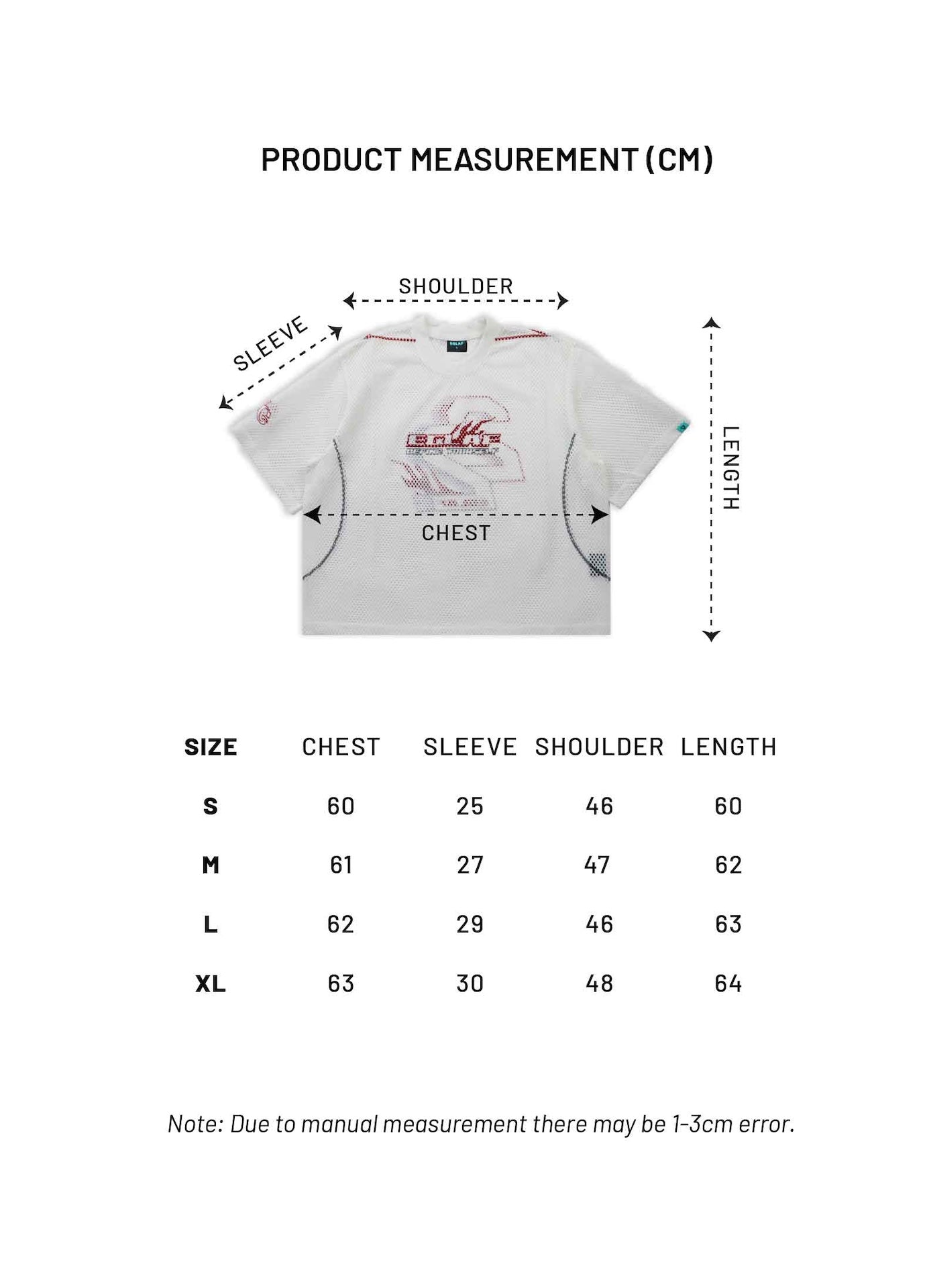 EGLAF | MV Mesh Boxy Tee White