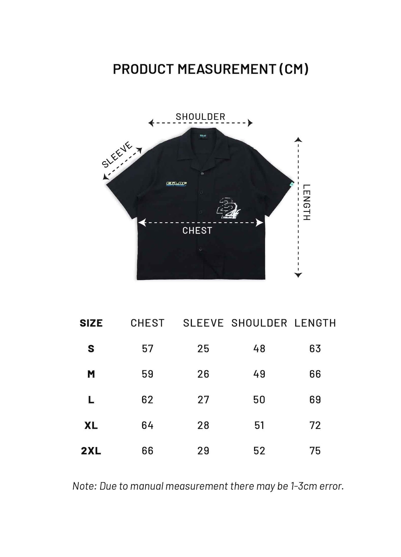 EGLAF | MV Boxy Shirt Black