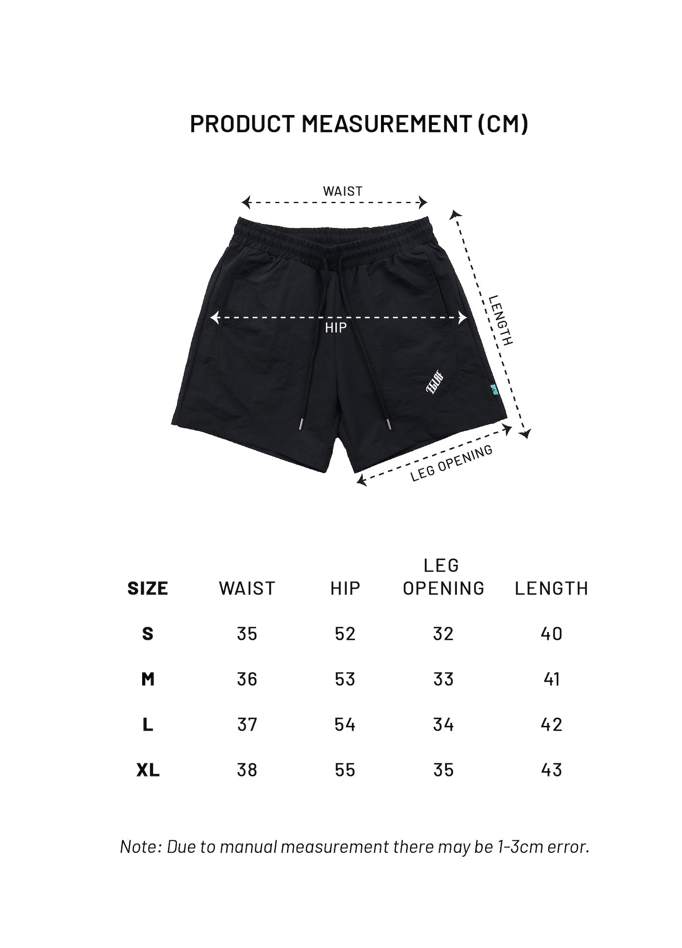 EGLAF | R//W Nylon Shorts Black - SWAGANZ