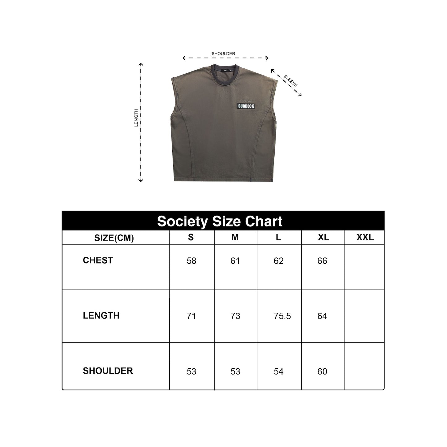 Society | Titus Subdeck Tank Pebble Grey