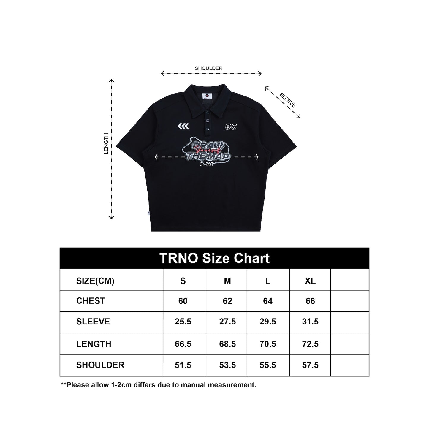 TRNO | Line System Polo Black - SWAGANZ