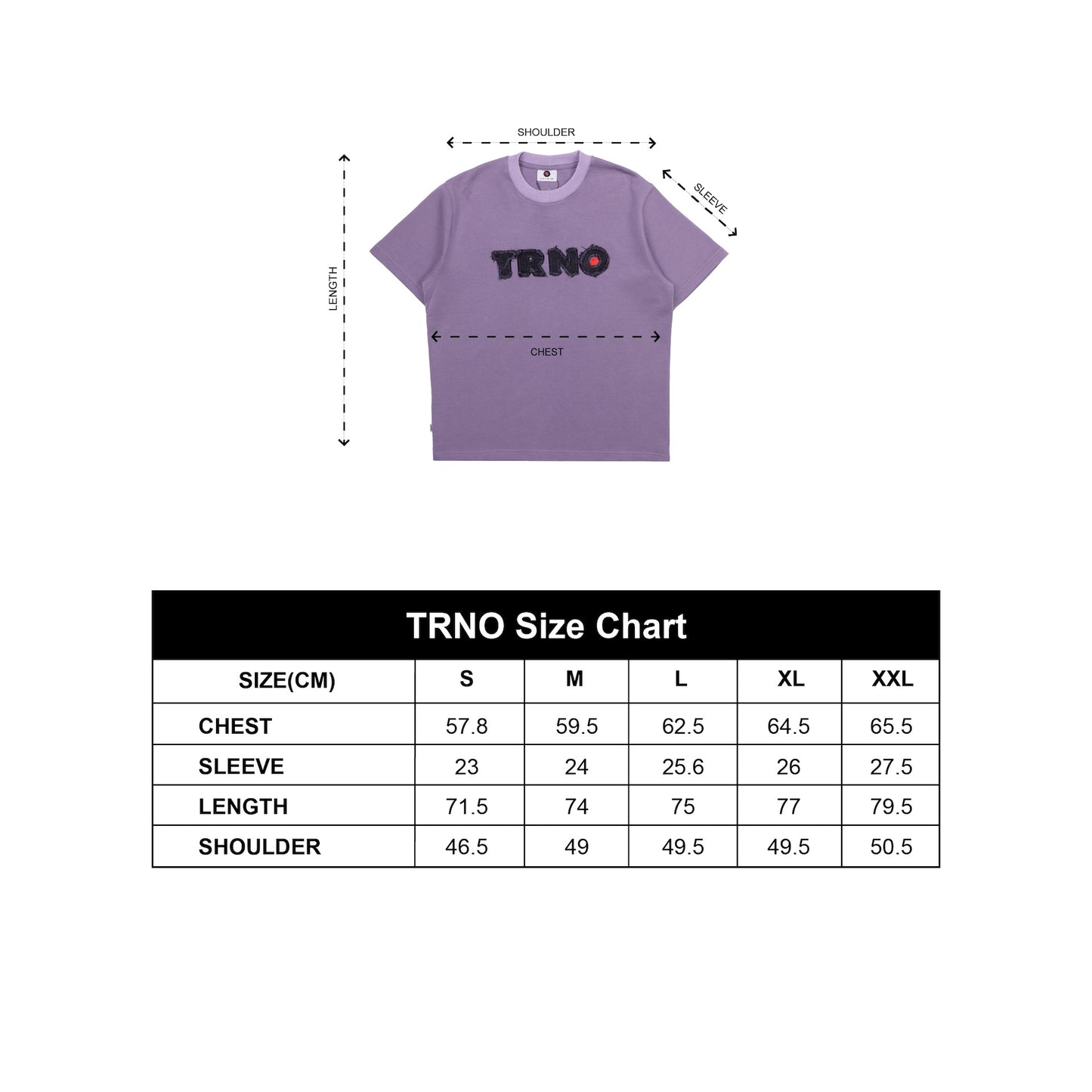 TRNO | Logo Patch Embroidery Tee Purple