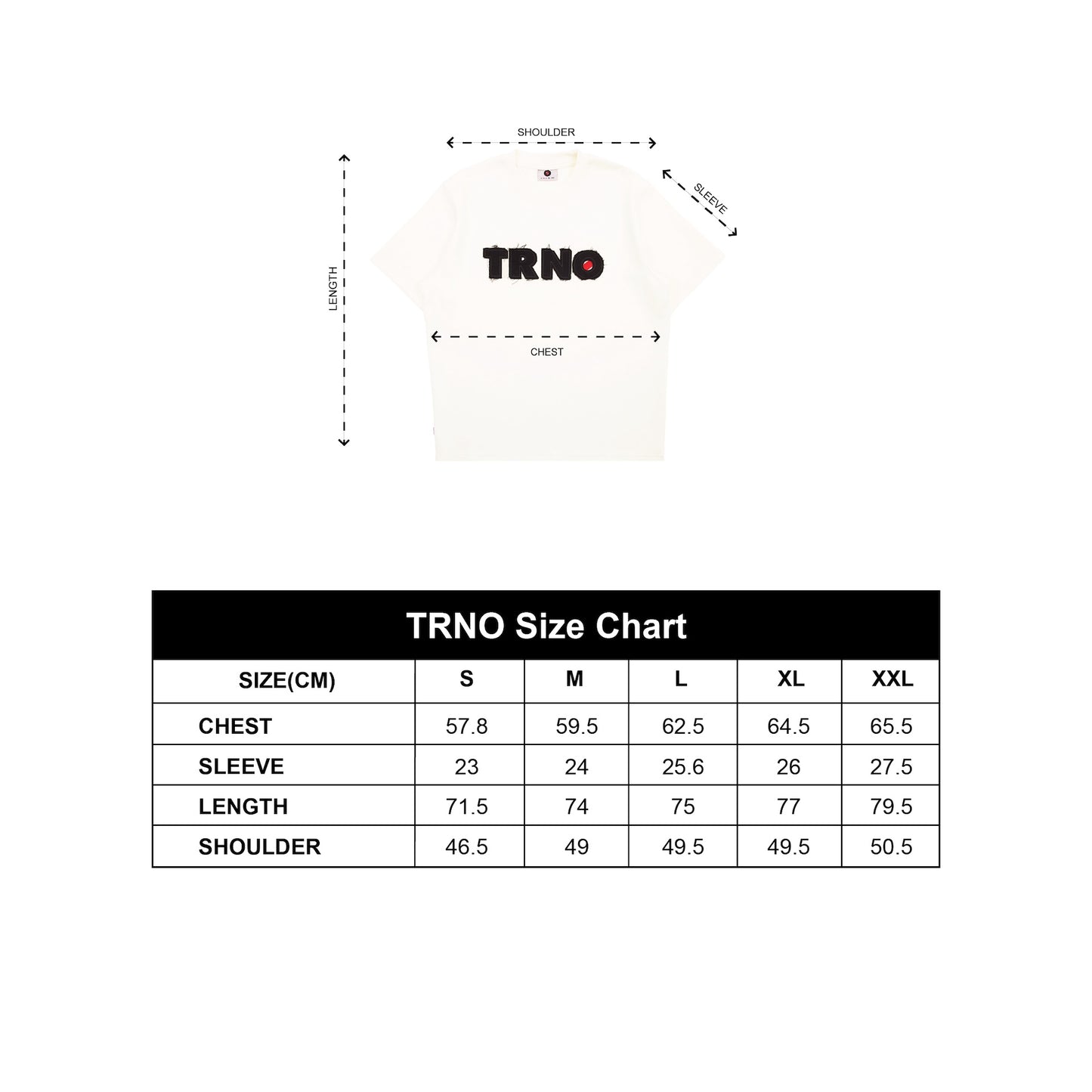 TRNO | Logo Patch Embroidery Tee Cream