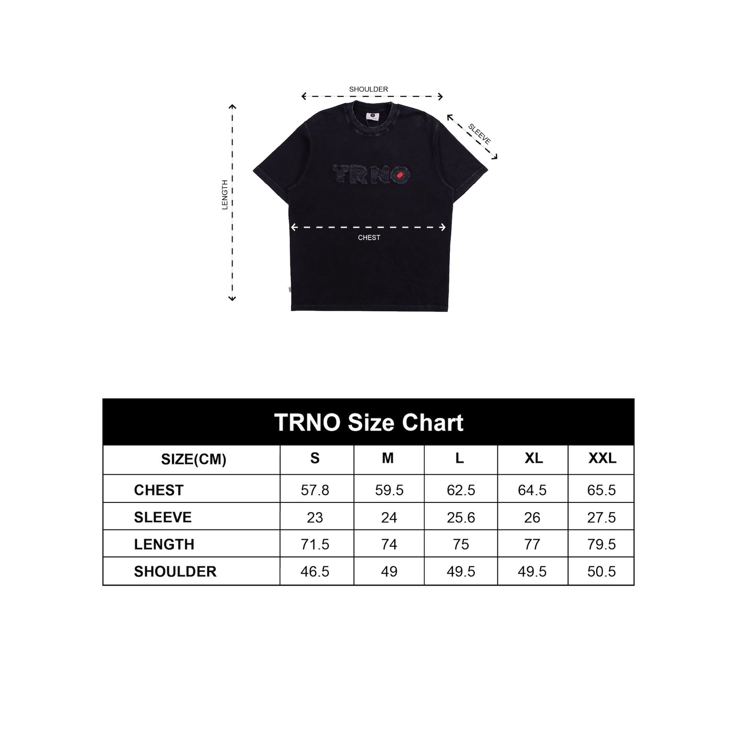 TRNO | Logo Patch Embroidery Tee Black