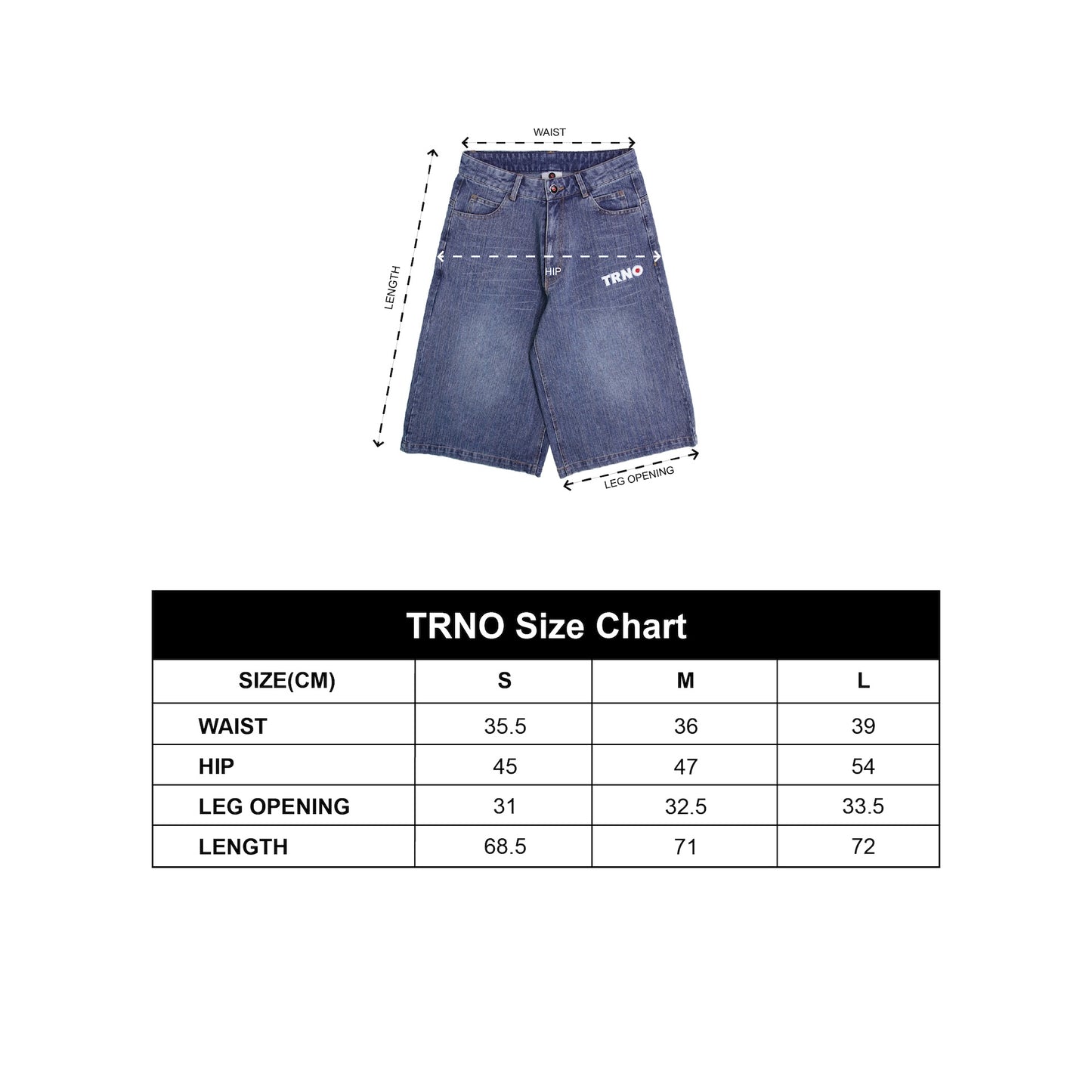TRNO | Denim Jorts Blue
