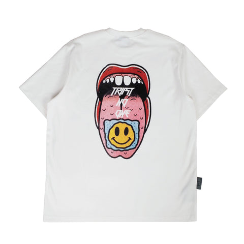 TRUST NO ONE | Meaniemeany Tee White