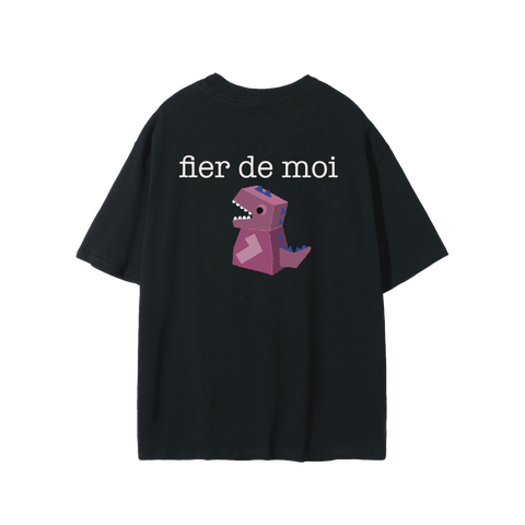 FIER DE MOI | Metaverse Dragon Short Sleeve T-Shirt Black