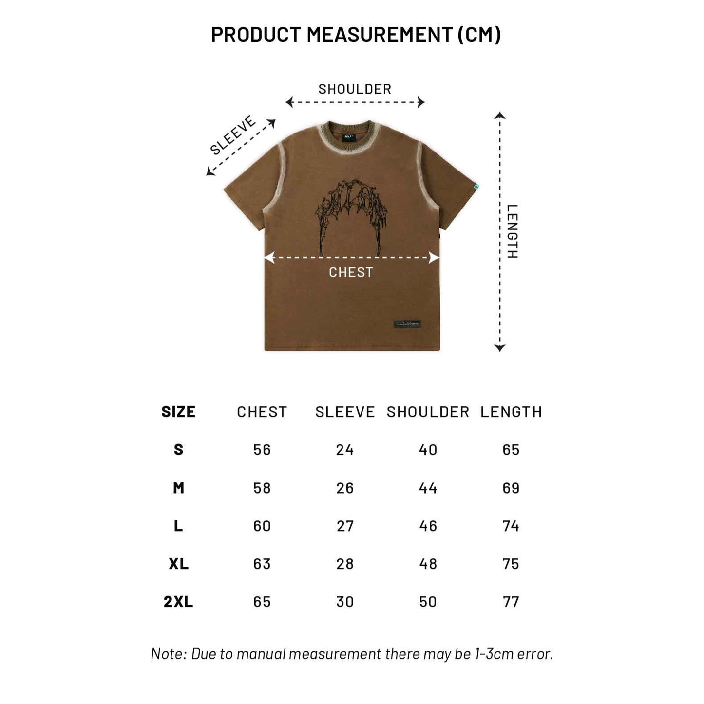 EGLAF | RC Stoned Washed Tee Brown - SWAGANZ
