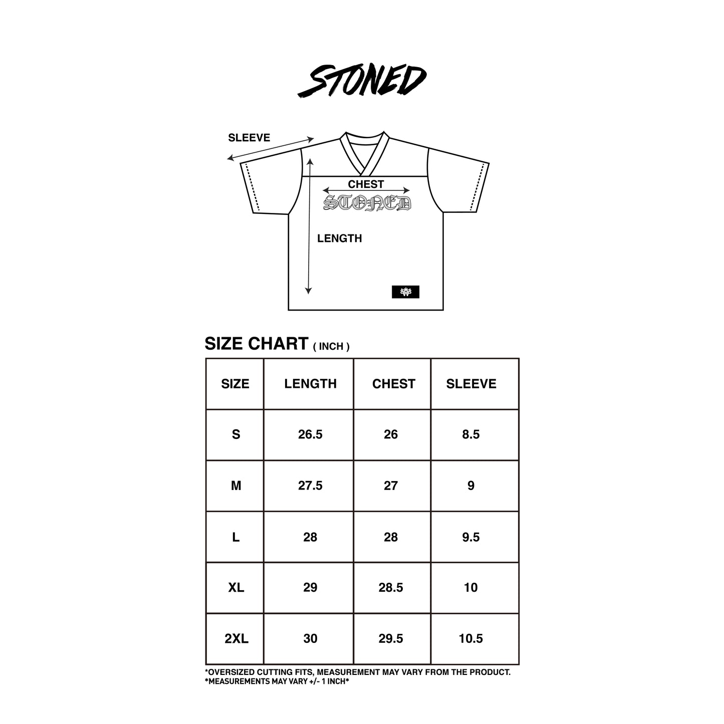 STONED | Icon Mesh Jersey Black