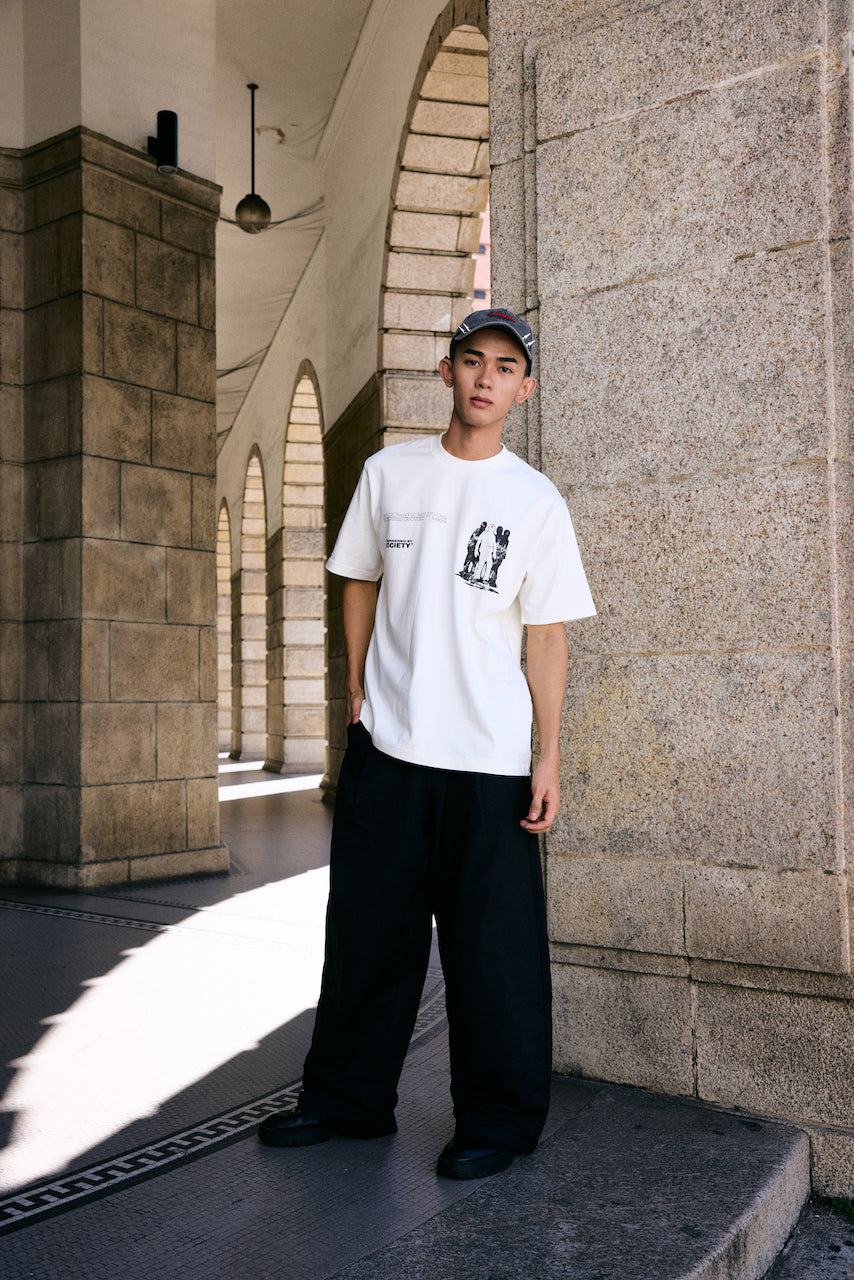 SOCIETY | SS25 Getting' Shot Tee White