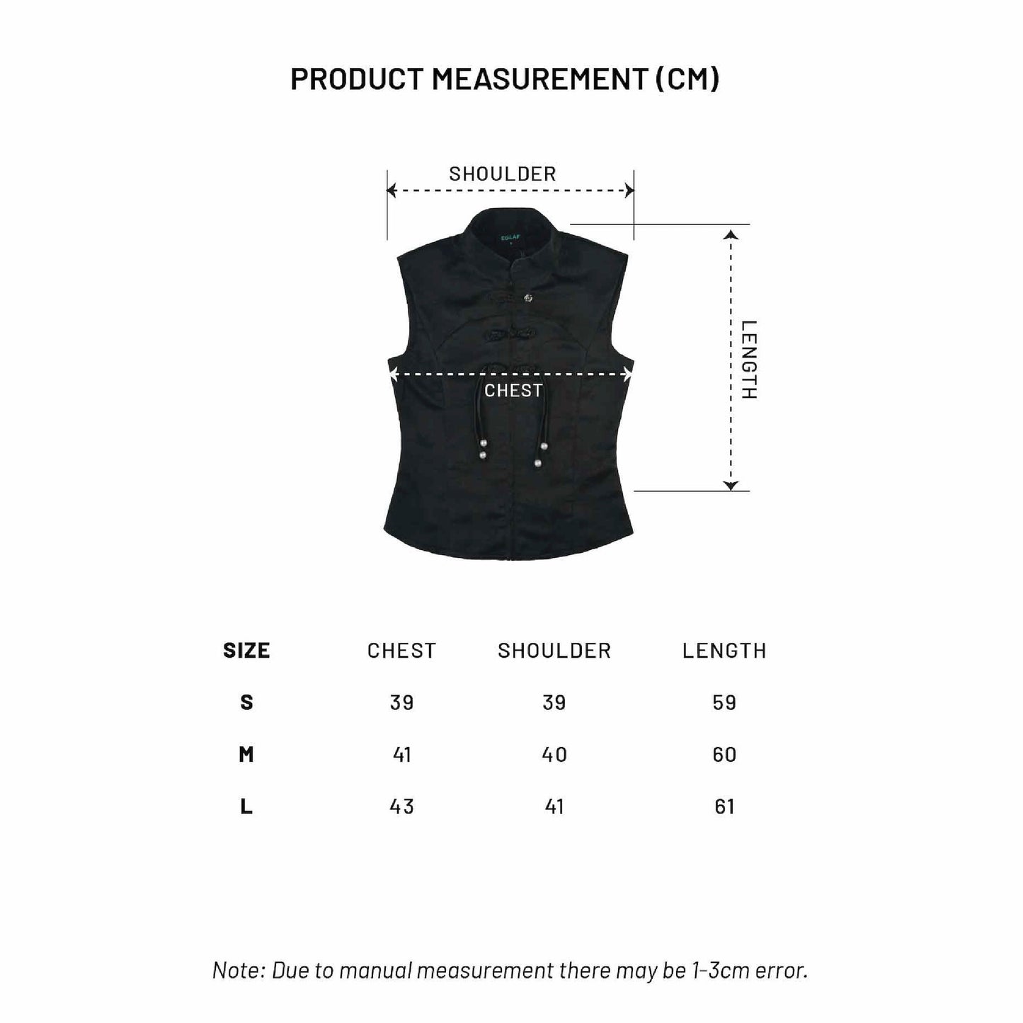 EGLAF | Oriental Vest Top Black - SWAGANZ