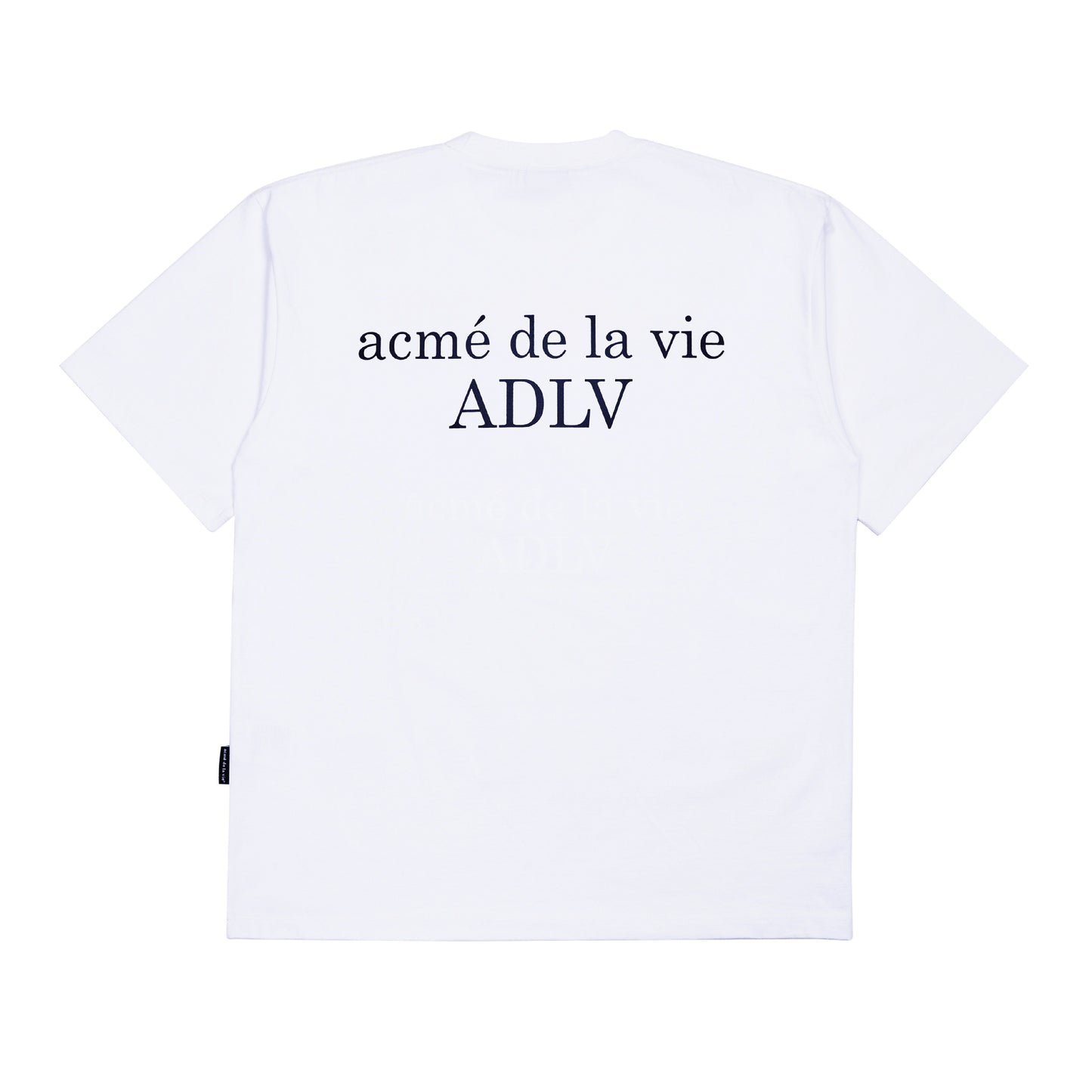 ADLV Baby Face Apple Hair Boy Short Sleeve T-Shirt White