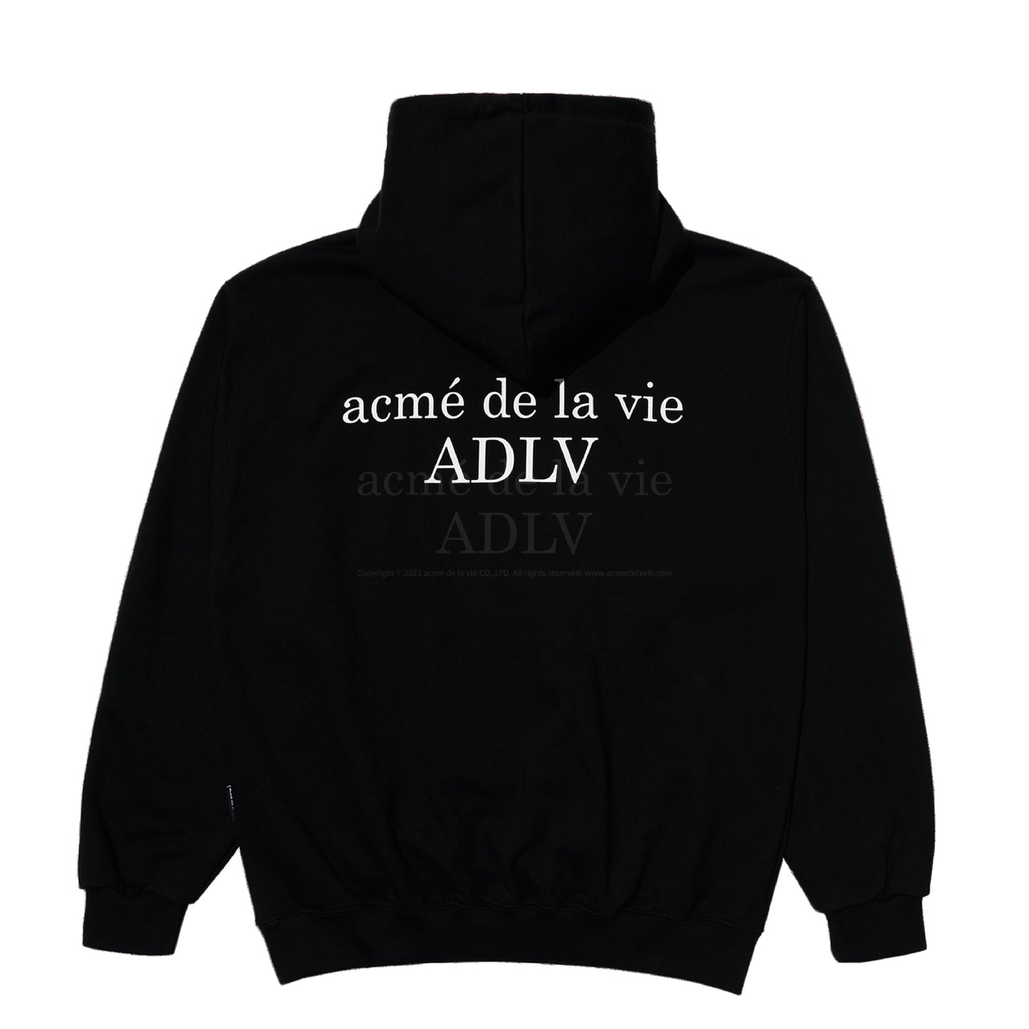 ADLV Baby Face Milk Girl Hoodie Black
