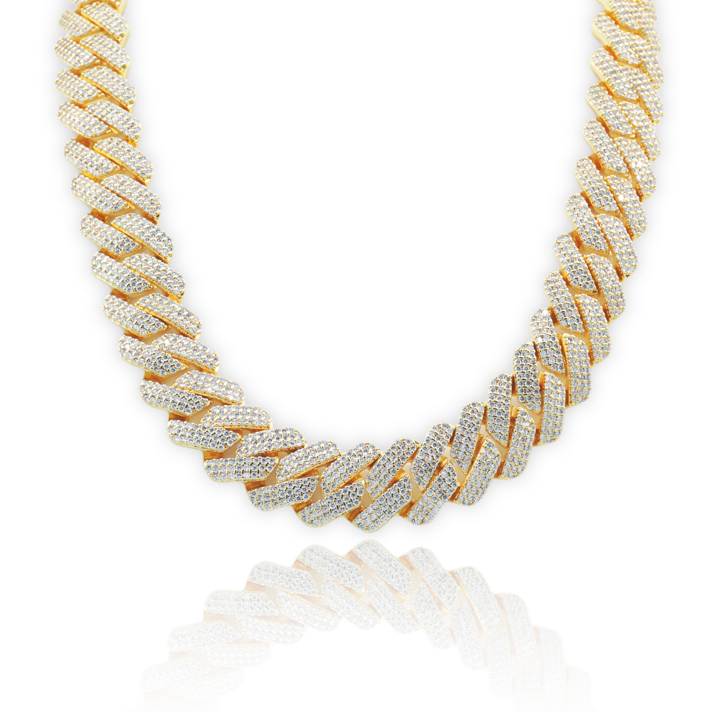 ZeroDegrees | 20mm Prong Cuban Chain (Gold)