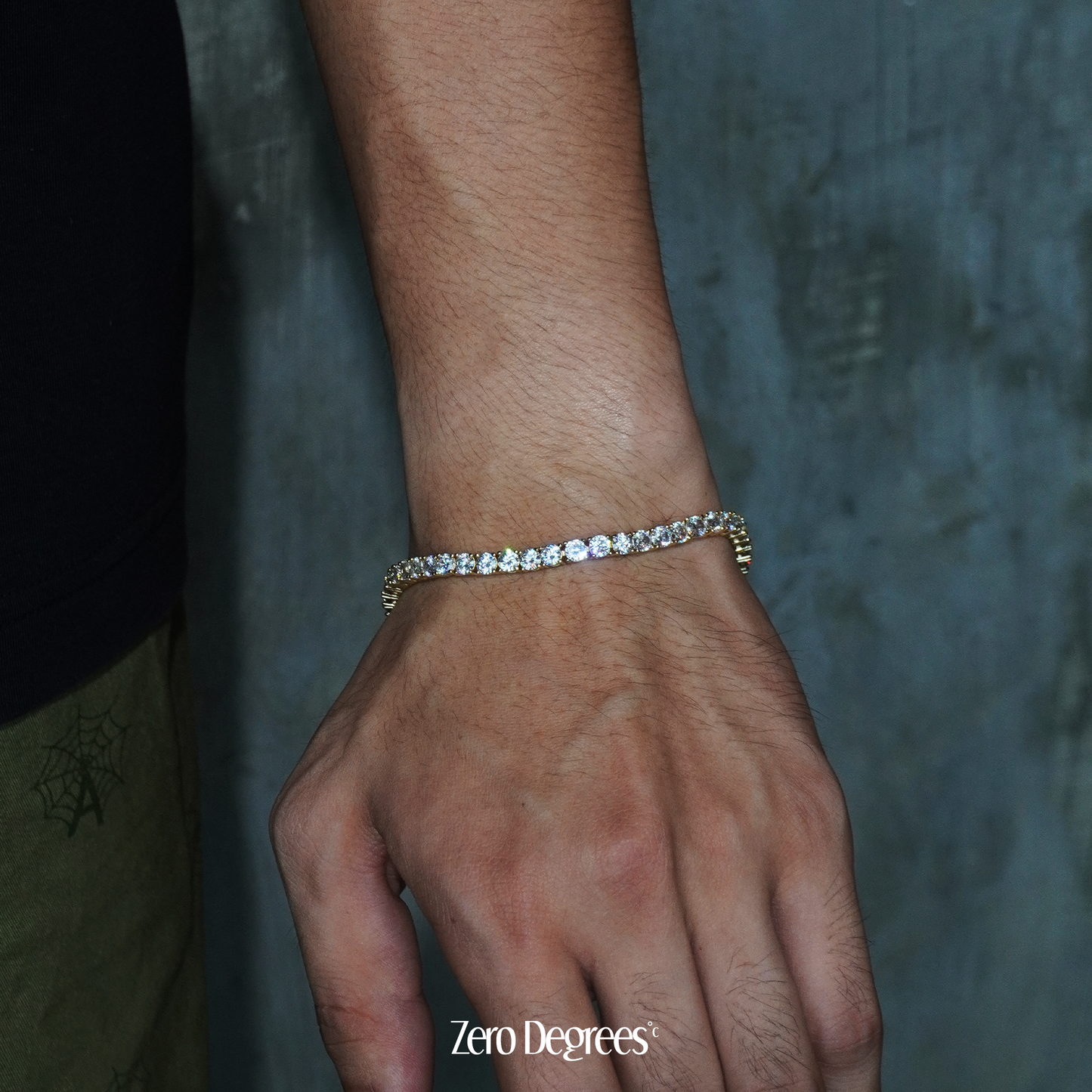 ZeroDegrees | 4mm Tennis Link Bracelet (Gold)