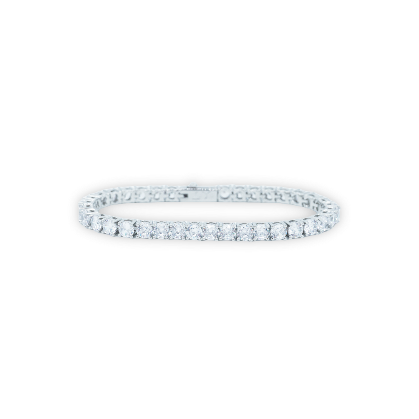 ZeroDegrees | 4mm Tennis Link Bracelet (White Gold)