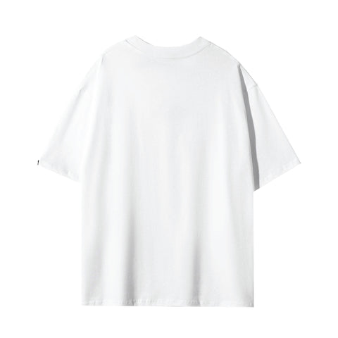 Fier De Moi |  Rabbit Shopping Bag Front Printing S/S T-Shirt White