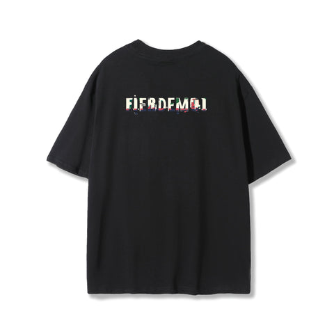 FIER DE MOI | Back Flicker S/S T-Shirt Black