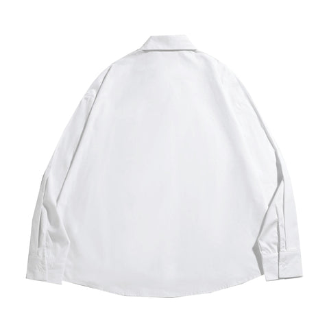 Fier De Moi  | Pocket L/S Shirts White
