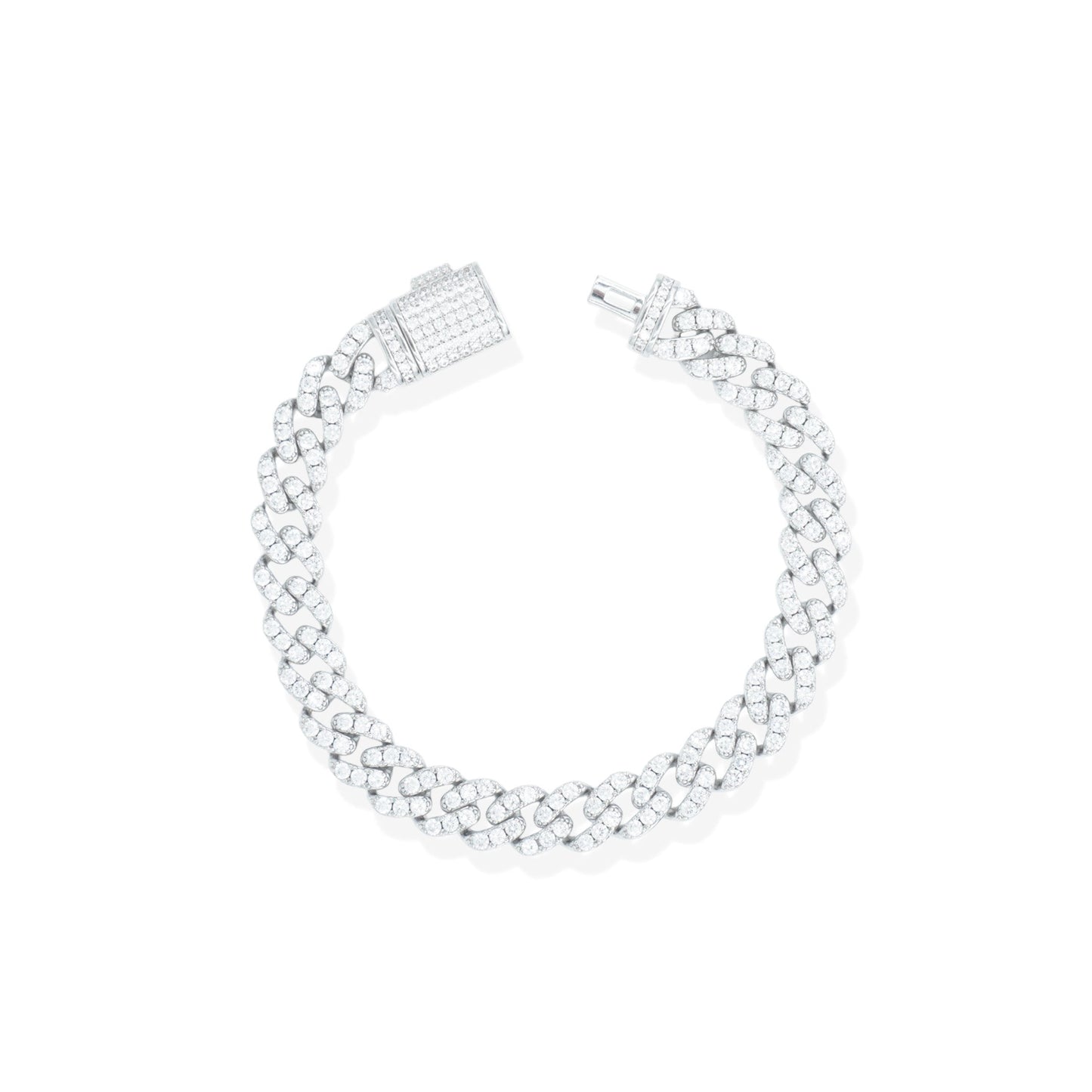 ZeroDegrees | 9mm Cuban Link Bracelet (White Gold)