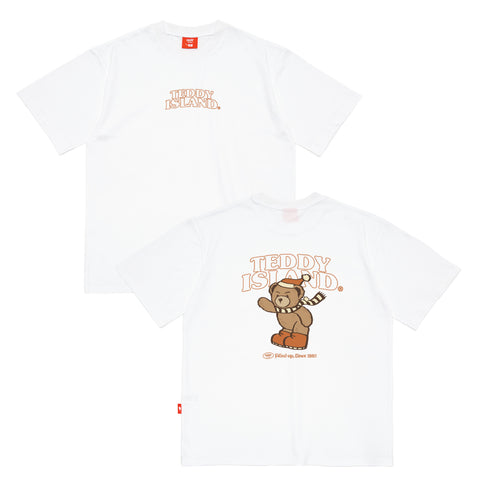 Teddy Island Christmas | 'Back' Merry Christmas Teddy T-Shirt