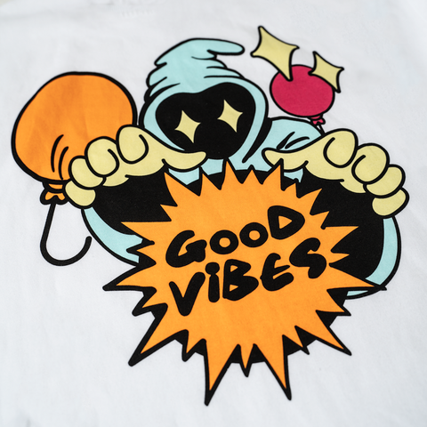 Good Vibes | Wizard Tee White