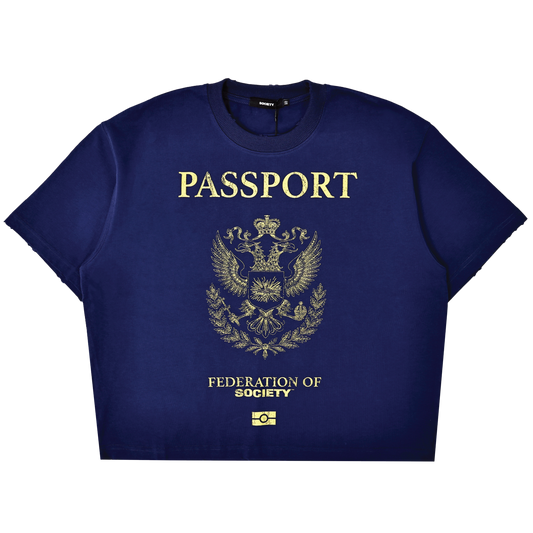 SOCIETY | Orda Mechanica Passport Tee Navy