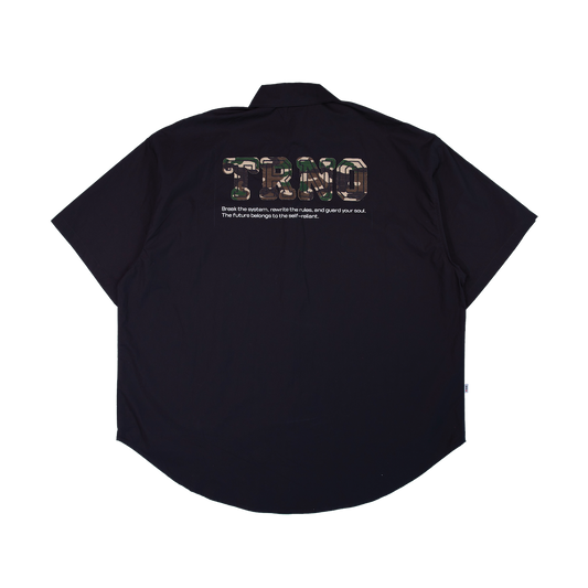 TRNO | Oversized Camo Shirt Black