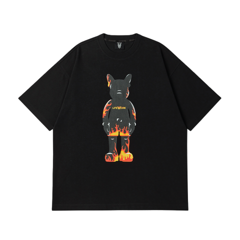 LifeWork | Flame Figure S/S T-Shirt Black