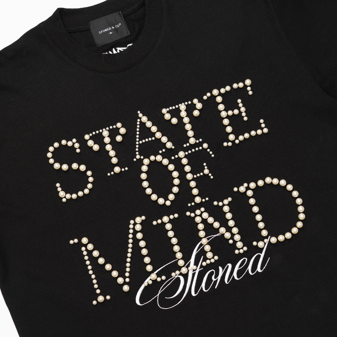 STONED | State Of Mind Tee Black - SWAGANZ
