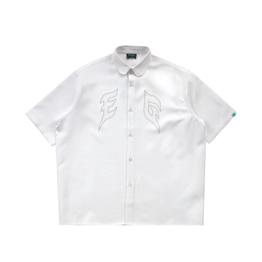 EGLAF | Sculpta EG Silver Rivet Shirt White