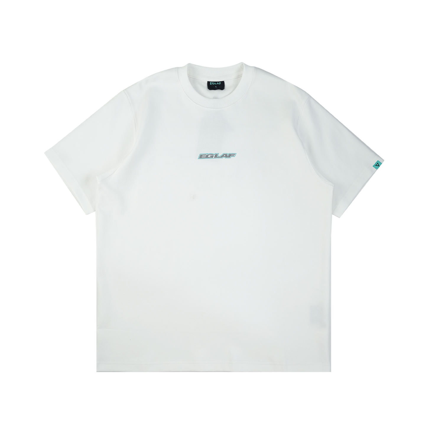 EGLAF | Basic 26 Triangle Logo Tee White - SWAGANZ