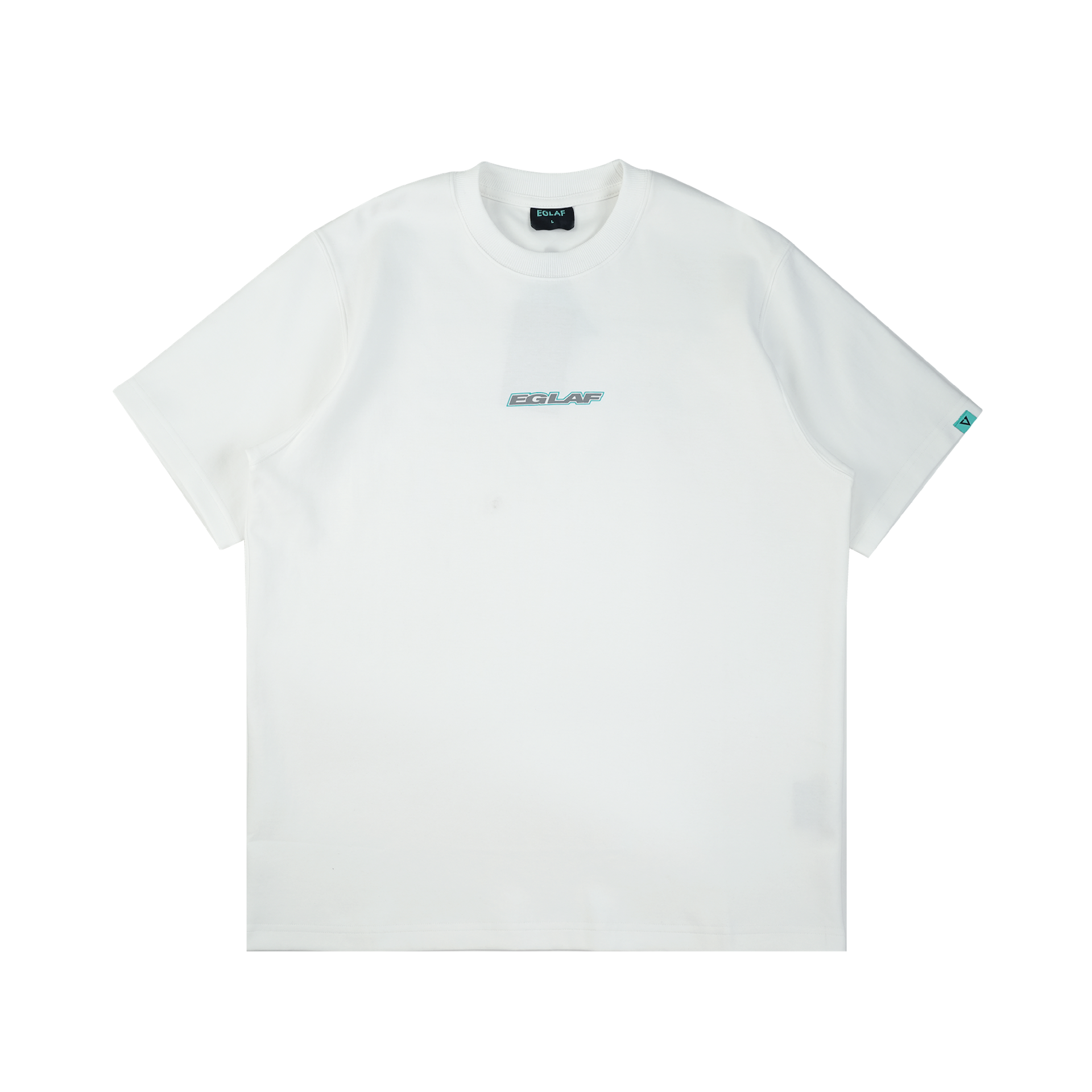 EGLAF | Basic 26 Triangle Logo Tee White - SWAGANZ