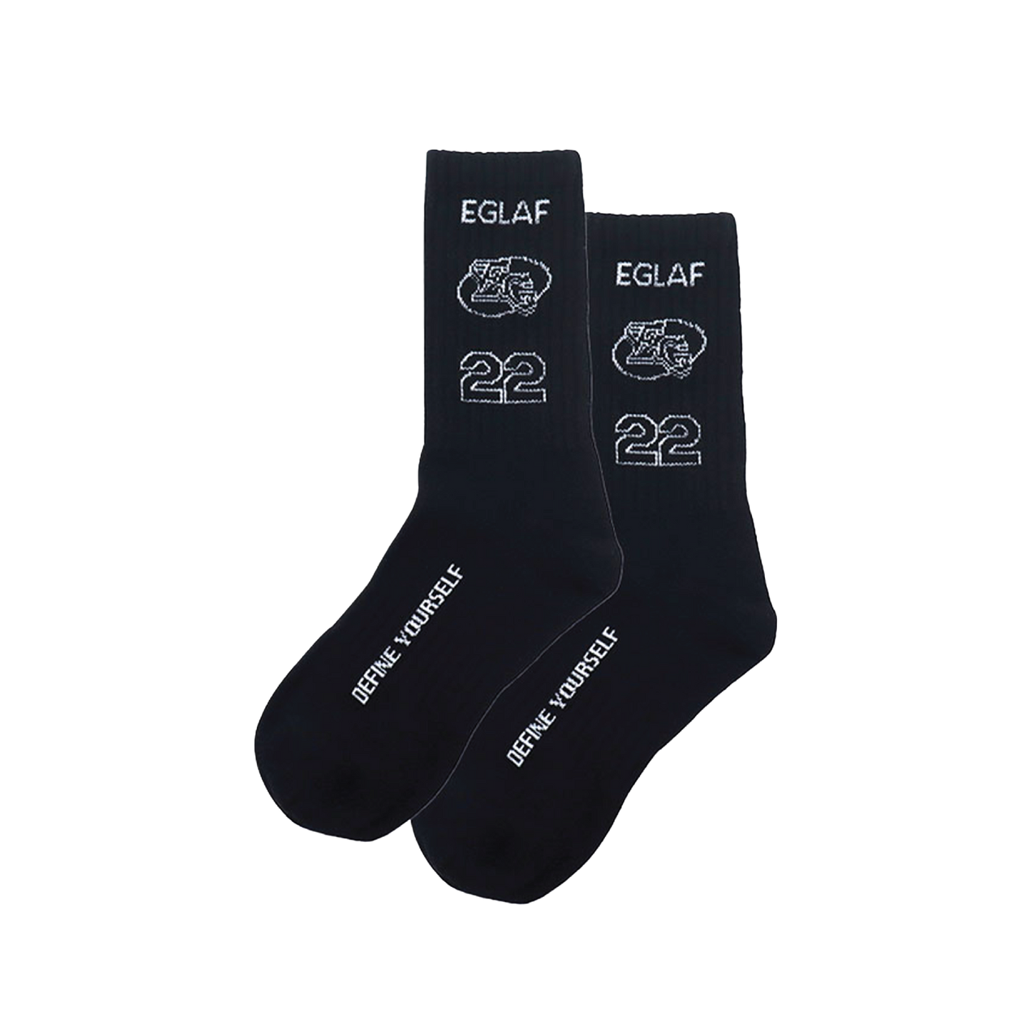 EGLAF | Sculpta Black Socks Long - SWAGANZ