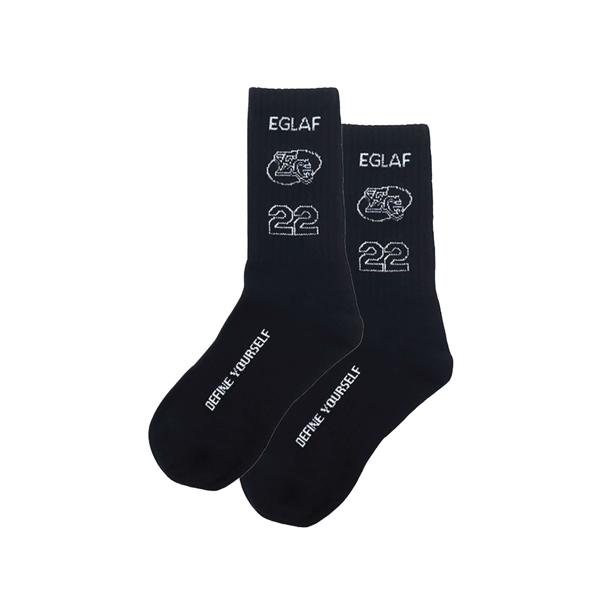 EGLAF | Sculpta Black Socks Long - SWAGANZ
