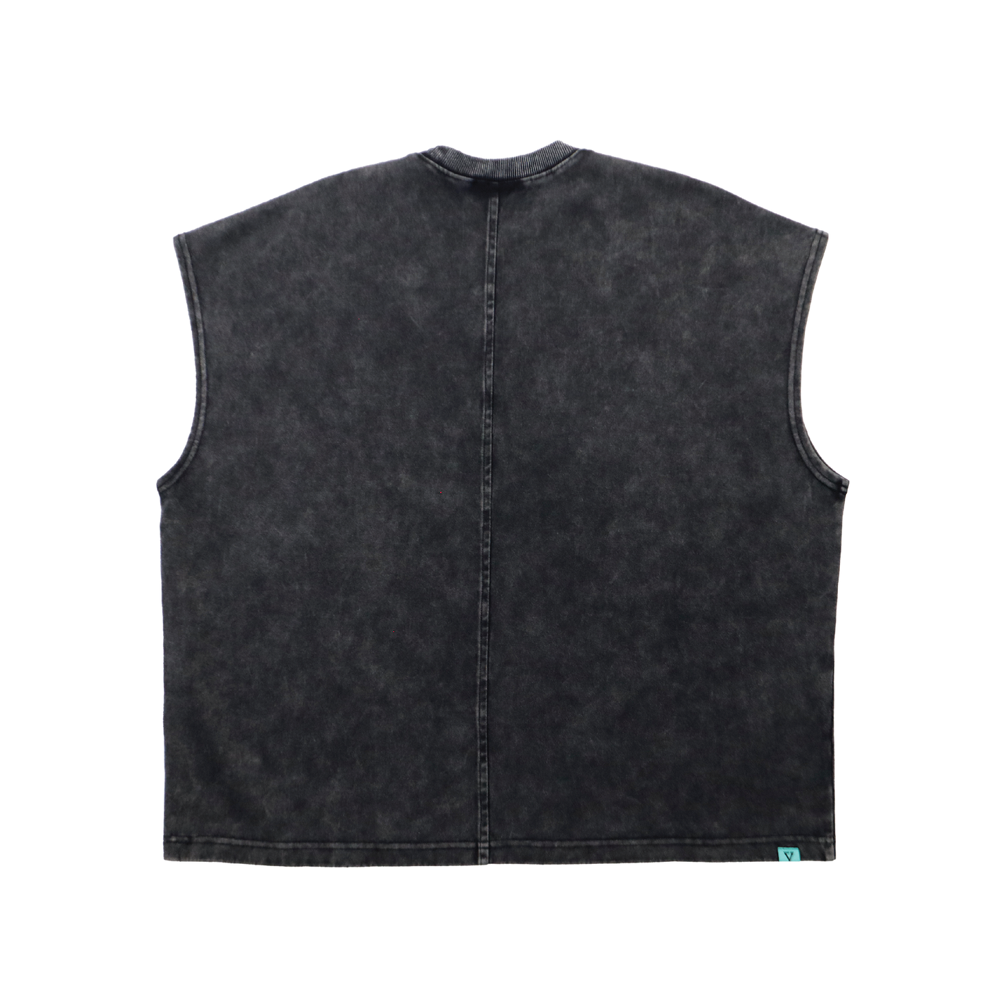 EGLAF | MV Washed Sleeves  Top Black