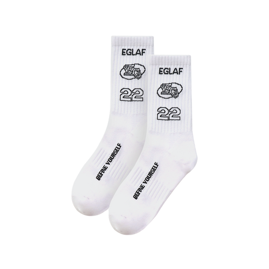 EGLAF | Sculpta White Socks Long